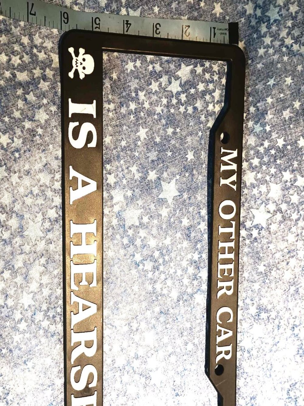 My Other Car Is A Hearse license plate frame 12 x 6"